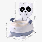 Potty chair for children in panda shape – Soft baby potty with PU seat