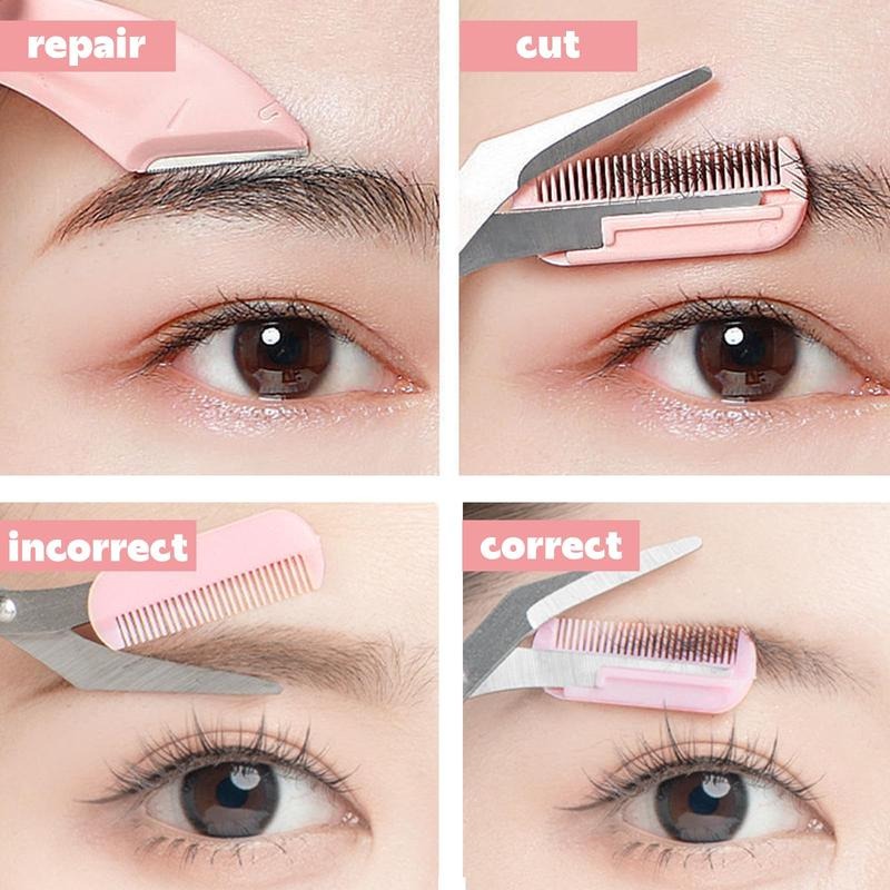 Pink Eyebrow Grooming Kit