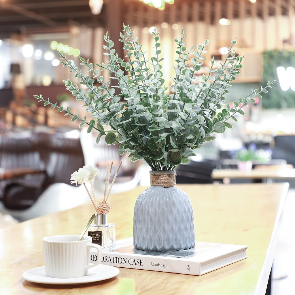 SpringEuca Artificial Eucalyptus – Decorative Centerpiece for Get Well or Hanukkah