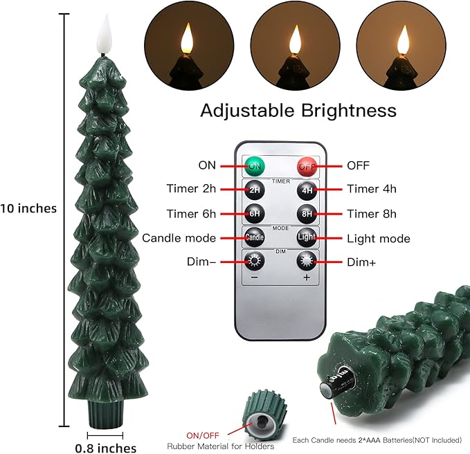 Flameless LED Candles with Remote Control – Realistic 3D Flickering Model LumaGlow