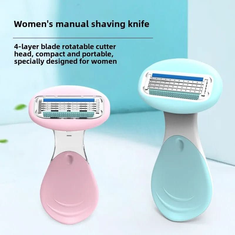 4-blade compact razor with storage box | Smooth skin on the go & at home