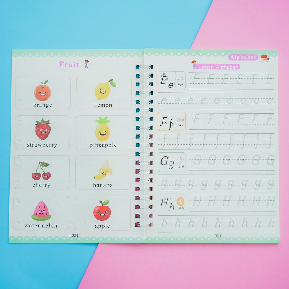 Children'S Numbers Letters Practice Magic Copybook