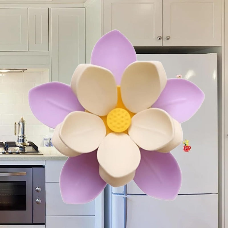 Flower-Shaped Magnetic Clip Refrigerator Magnet