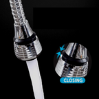 AquaFlex Steel – Stainless Steel Faucet Extension with 360° Rotation & Water Saving Function