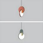 Modern Scandinavian LED Pendant Lamp with Round Frame and Warm Glow