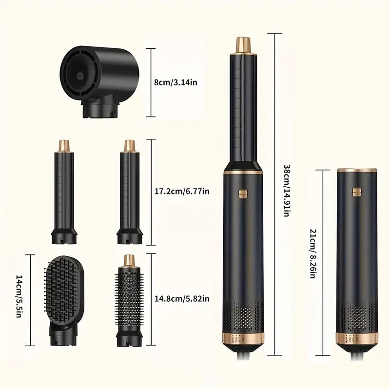 ProStyler 5-in-1 Hair Styling Set - Hair Dryer, Curling Iron and Straightening Brush