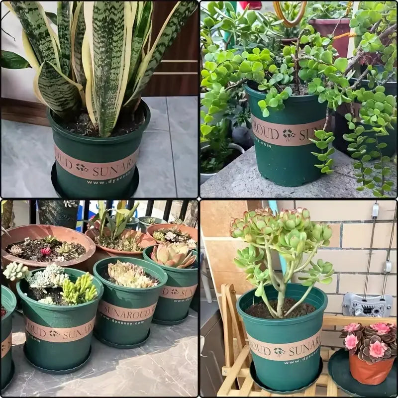 Robust Plant Pot Made of Plastic – Weatherproof Flower Pot for Garden and Balcony