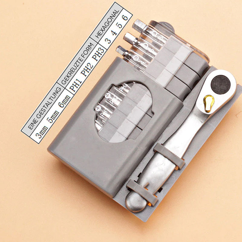 Mini screwdriver combination set positive and negative