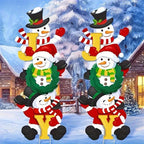 SnowyPath - Festive snowman garden decorations