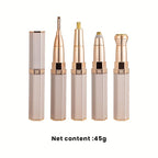 4 In 1 Facial Electric Shaver For Women, Full Body Epilator Rechargeable Eyebrow Nose Bikini Area Hair Clipper