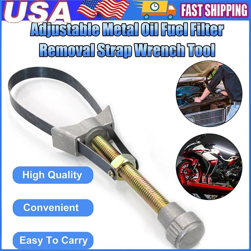 Adjustable Oil Filter Wrench — Robust Tool for 60-120 mm Filters
