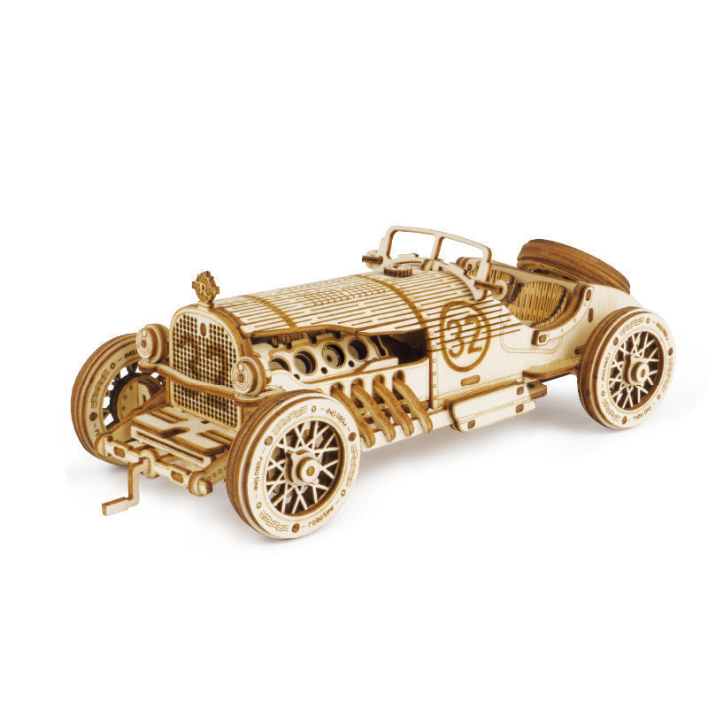 Puzzle Model Mechanical Made of Wood Super