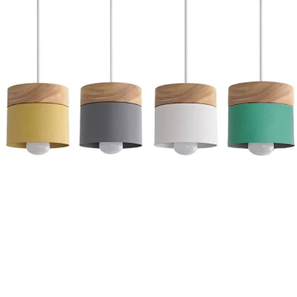 Wooden Design Pendant Light Children's Room Reading Corner