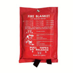 Fireproof fiberglass fire blanket – Compact safety blanket for home, kitchen, and car