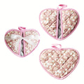 KeukenHart Heat Resistant Oven Mitt Set – Decorative Heart Shaped Grip Pads