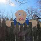 Fence Decoration Nosy Old Man and Lady Garden Yard Art