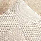 NordLiv Pillowcase Set | Boho Style | Soft Cord | 2 pieces, 45×45 cm, 50x50cm