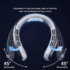 Portable Neck Air Conditioner Cooling Fan Rechargeable Leafless Personal Wearable