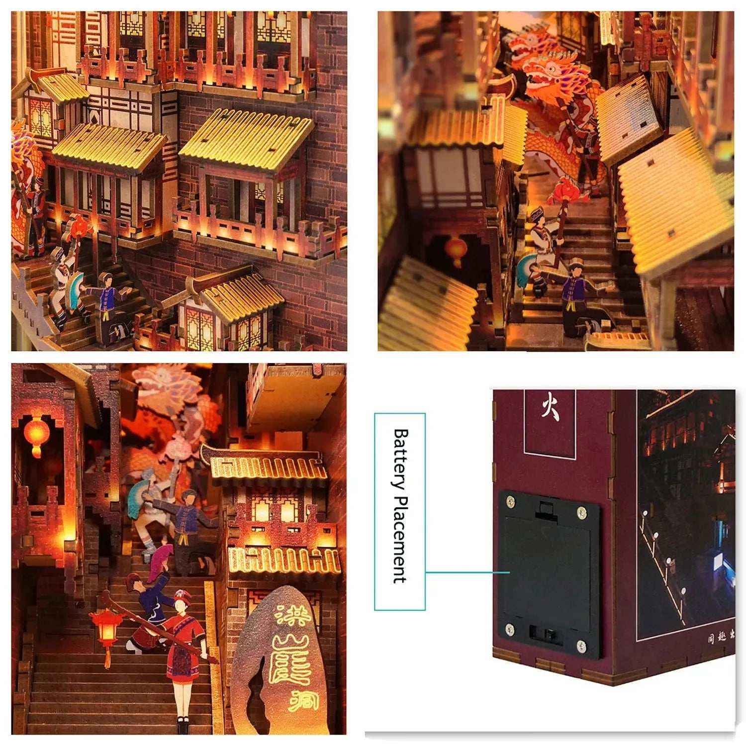 Night in Chongqing DIY Book Nook Kit