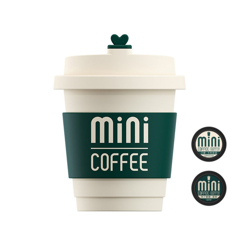 Cute Coffee Cup Car Air Freshener Vent Clip, with Coffee Scented Refills