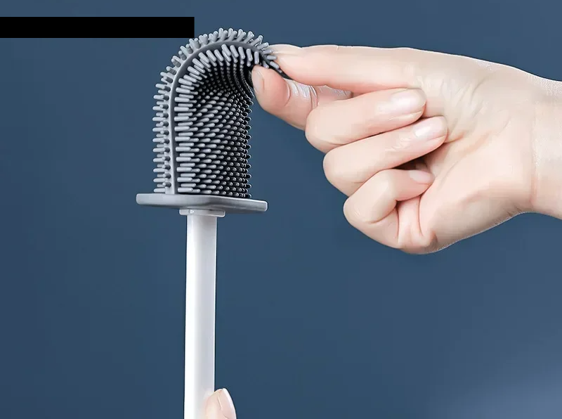 FlexiClean Silicone Toilet Brush Set