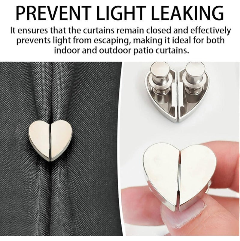 Heart-Shaped Magnetic Curtain Fasteners