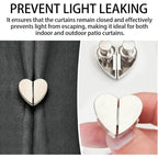 Heart-Shaped Magnetic Curtain Fasteners
