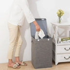 Foldable Laundry Hamper with Lid – Large Capacity