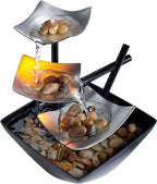 Glow LED Leaf Fountain – Modern Indoor Water Feature