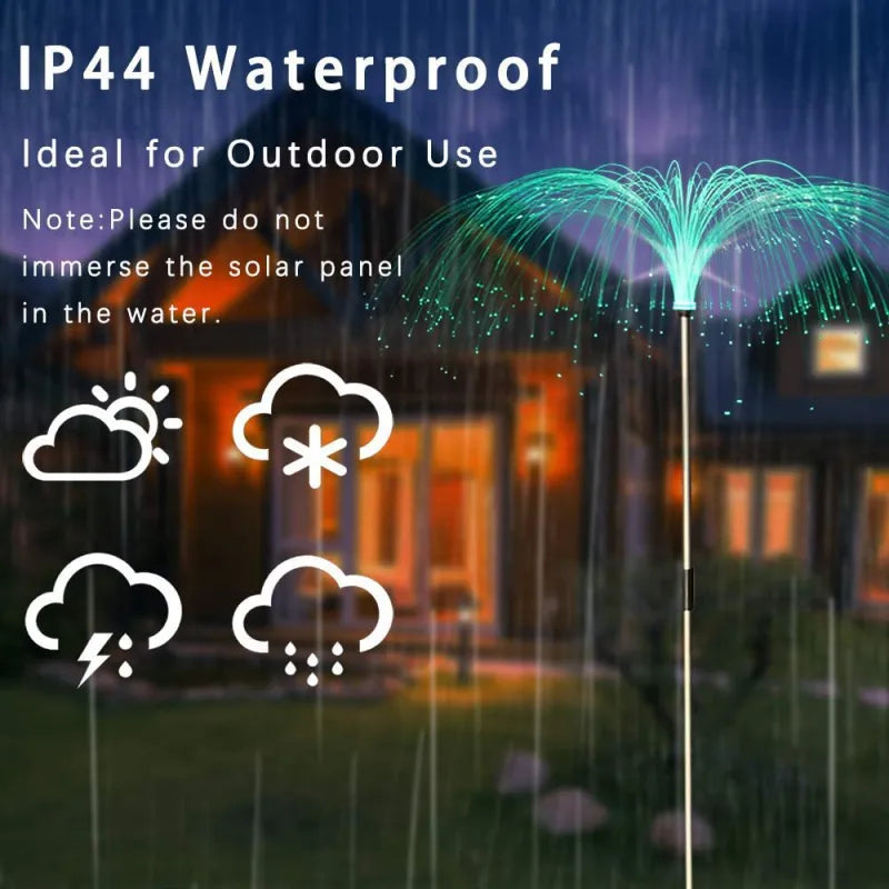 Solar Garden Light with Color Change – LED Lawn Light for Garden & Terrace, Firework Design