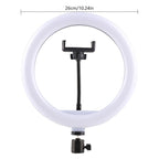 10-Inch LED Ring Light with Adjustable Stand and Phone Holder - Ideal for Makeup, Photography, and Vlogging