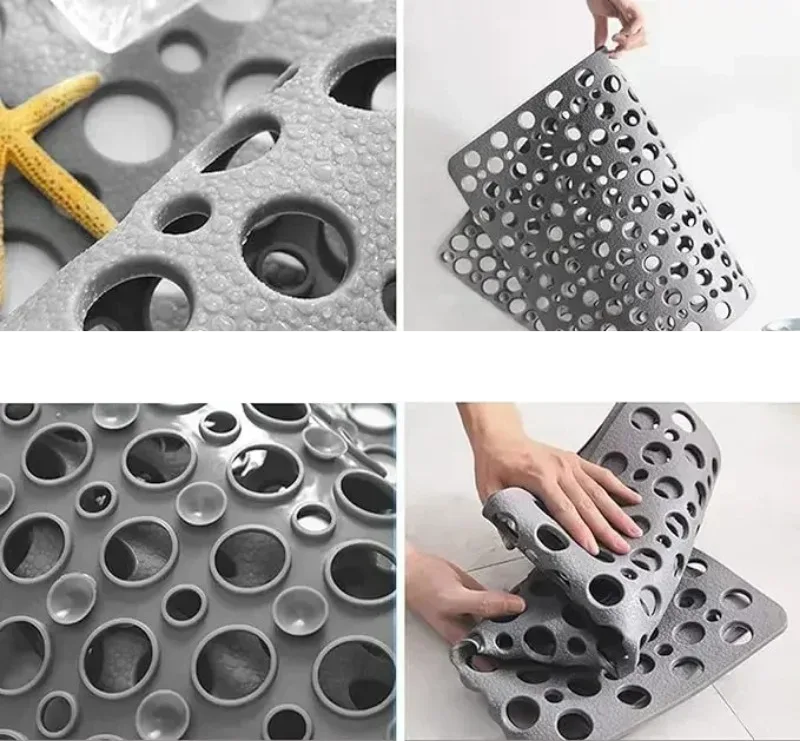 HydroSafe Square Non-Slip Shower Mat