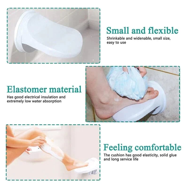 Suction Cup Footrest – More safety when shaving in the shower