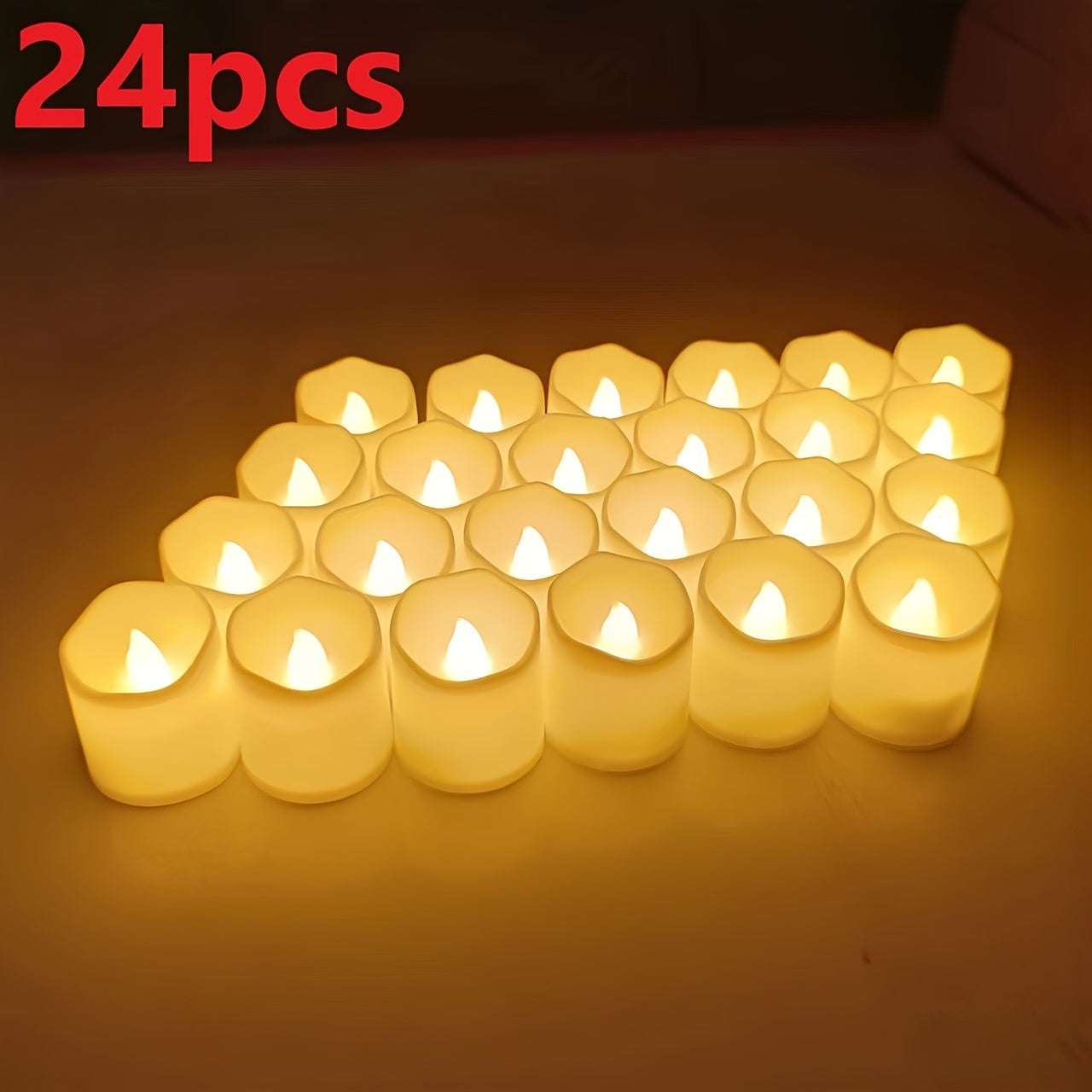 RomanticGlow - Flameless LED Tea Lights for Atmospheric Moments