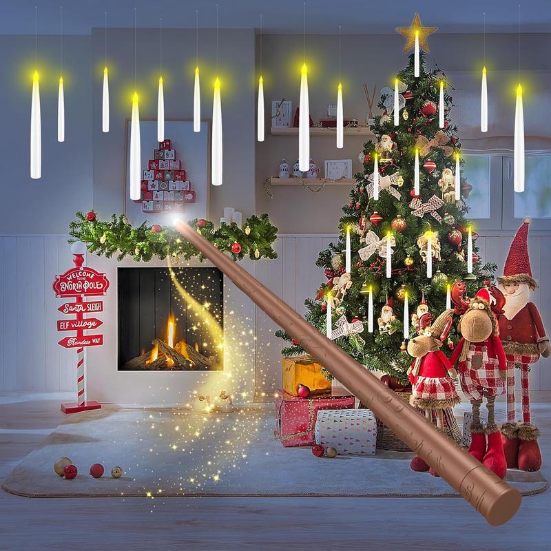 LumiGlow LED Candle Set | Flameless hanging candles with remote control for atmospheric decoration