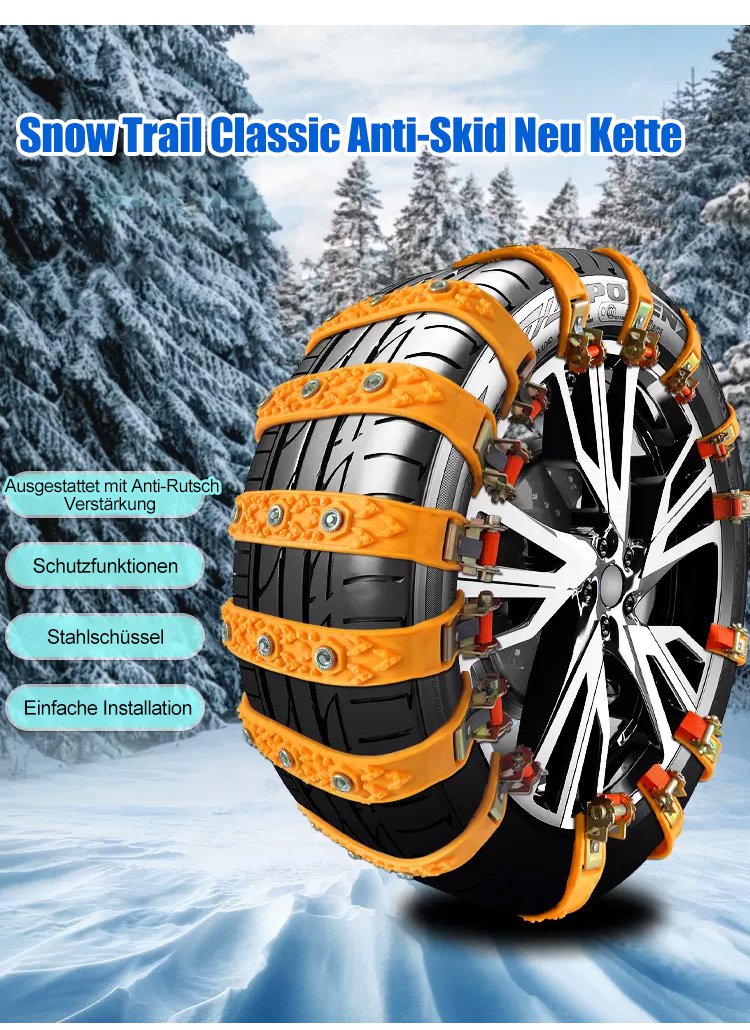 Non-slip tire chain | Ultimate car safety
