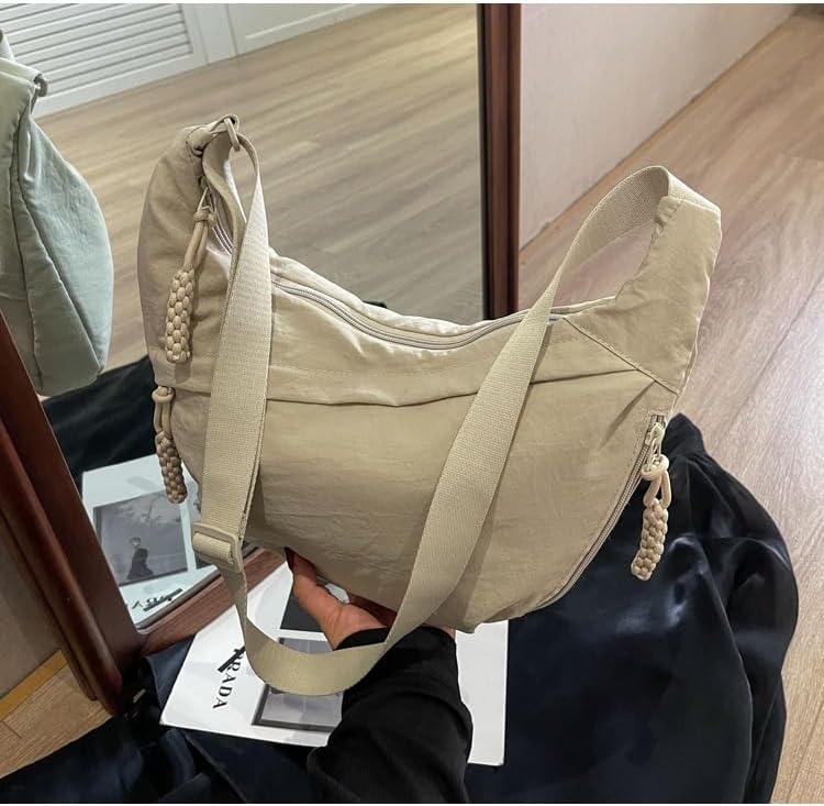 EVERCARRY – Nylon Shoulder Bag with Smart Compartments for Everyday Use