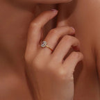 Dainty Adjustable Oval Diamond Rings