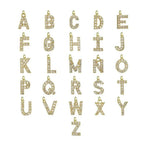 Dainty Beaded Chain Initial Necklace