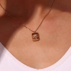 Dainty Birth Month Flower Necklace