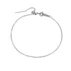 Dainty Chain Diamond Initial Bracelet