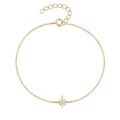 Dainty Chain North Star Bracelet