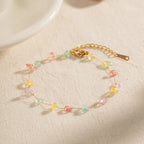 Dainty Crystal Bracelet and Necklace Set