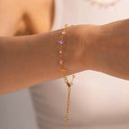 Dainty Crystal Bracelet and Necklace Set