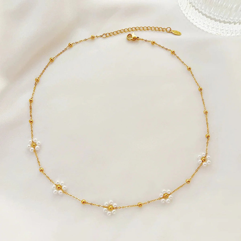 Dainty Daisy Necklace & Bracelets