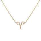 Dainty Diamond Zodiac Sign Necklace