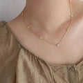 Dainty Floral Diamond Centerpiece Necklace