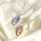 Dainty Forever Paperclip Love Necklace