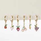 Dainty Fruit Hoop & Stud Earrings