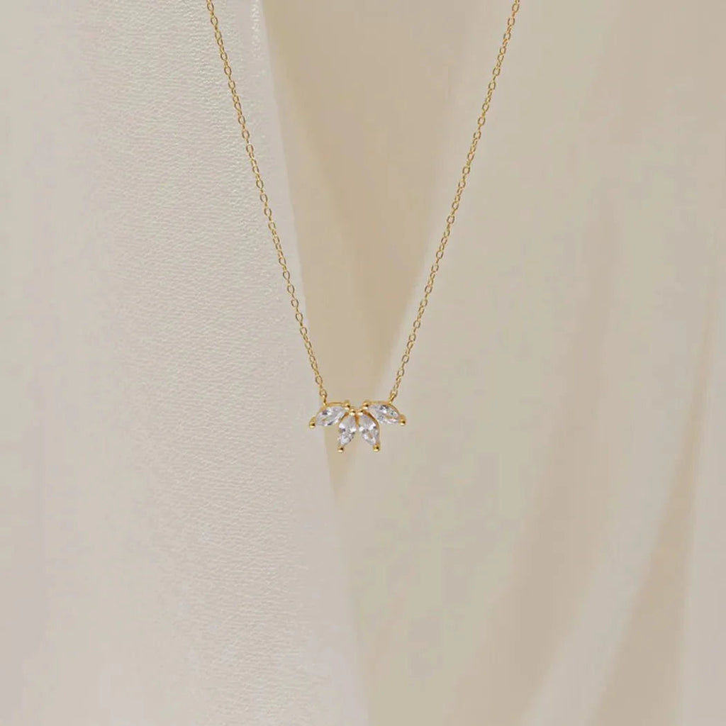 Dainty Lotus Floral Necklace